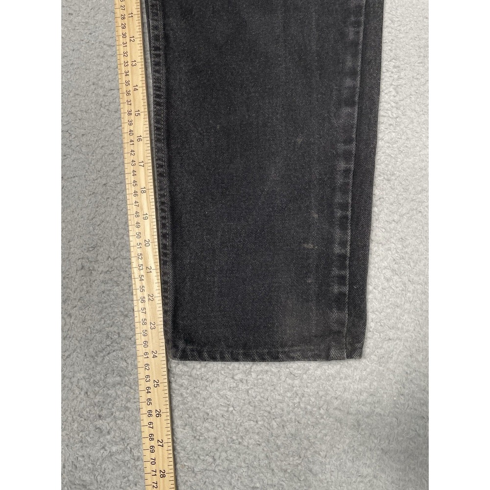 Vintage Levis 512 Jeans Womens Sz 13 JR M Black Slim Fit Tapered Leg Made In USA - Picture 10 of 16